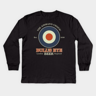 WW2 Bull's Eye Beer Kids Long Sleeve T-Shirt